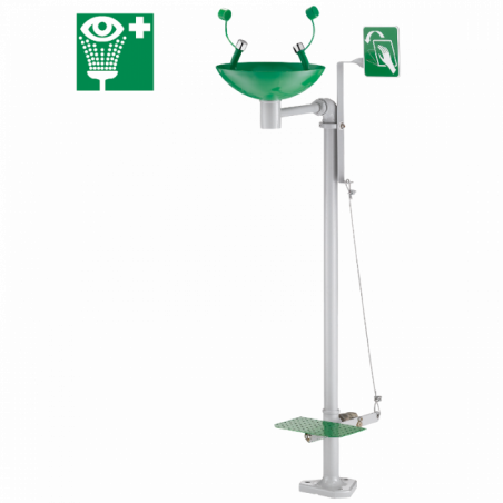Lave yeux en acier inox (fixation au sol)