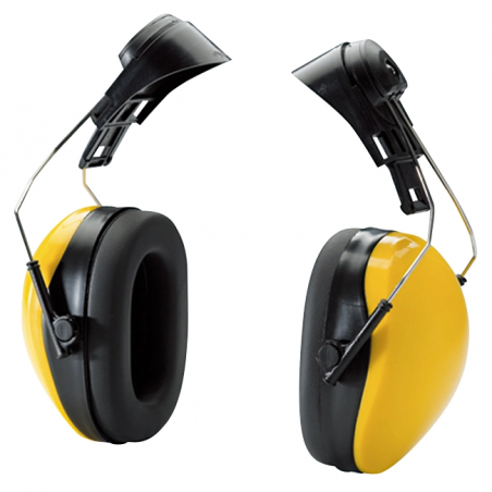 Coquille anti bruit pour casque de chantier (Jaune)