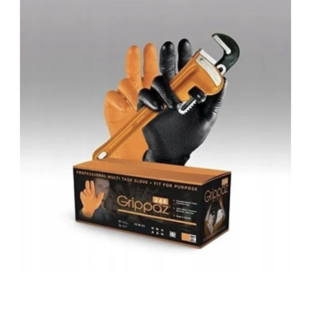 Gants nitrile Grippaz 246/OR - Poids lourds, 6 MIL