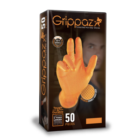 Gants nitrile Grippaz 246/OR - Poids lourds, 6 MIL