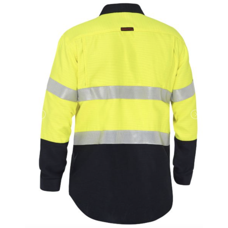 CHEMISE ANTI-FEU (FR) APEX 185 HAUTE VISIBILITE VENTILÉE RIPSTOP
